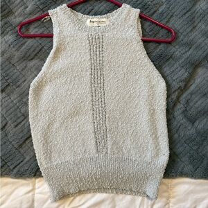 Impressions Women's Light Gray Textured Tank Top